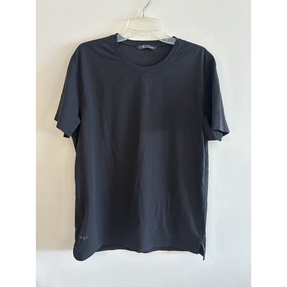 BYLT Premium Basics Drop Cut Tee Workout Gym Mens Size L Black
